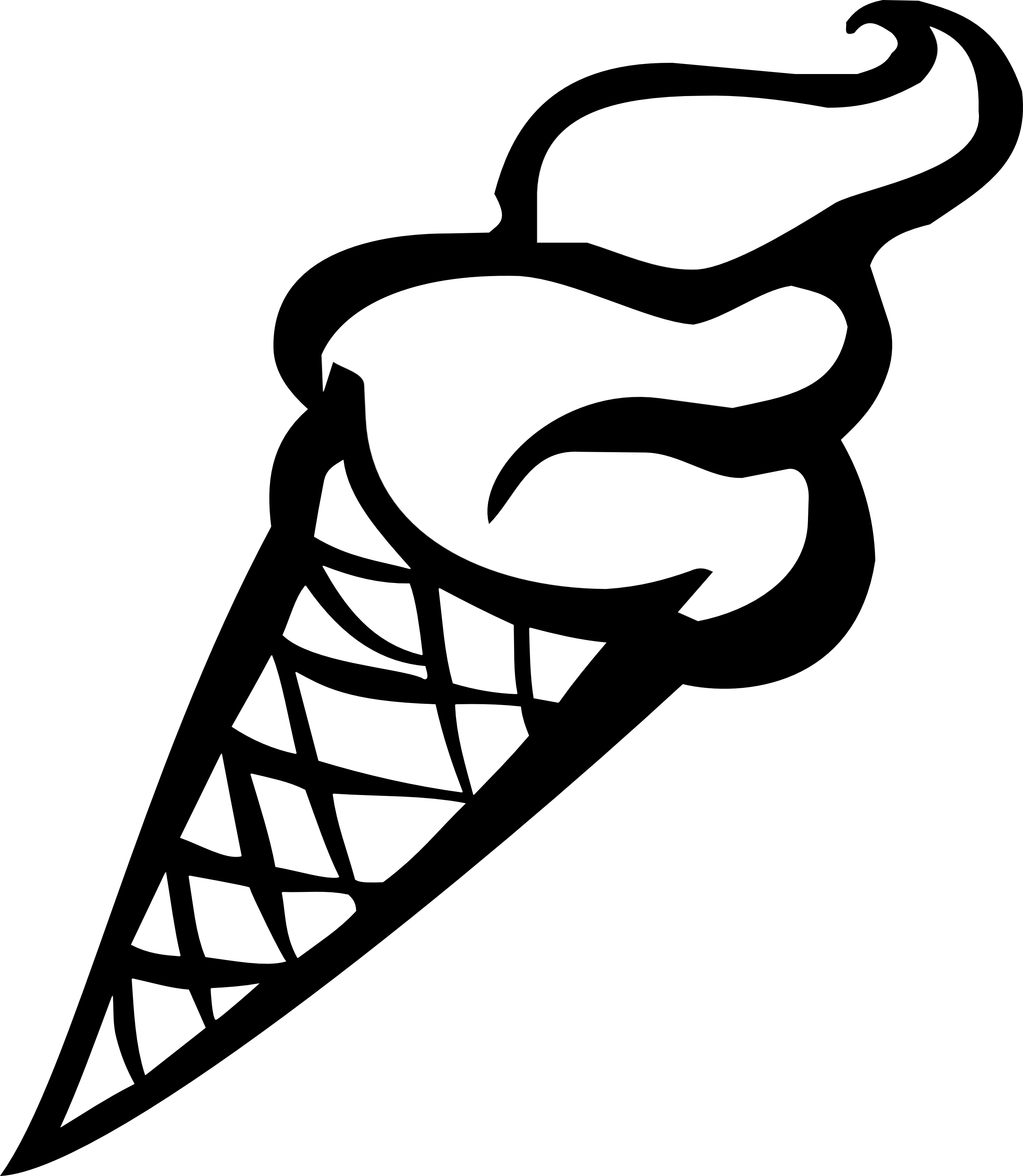 Food Ice Cream Cone Eis Black White Line Art Scalable Vector ...