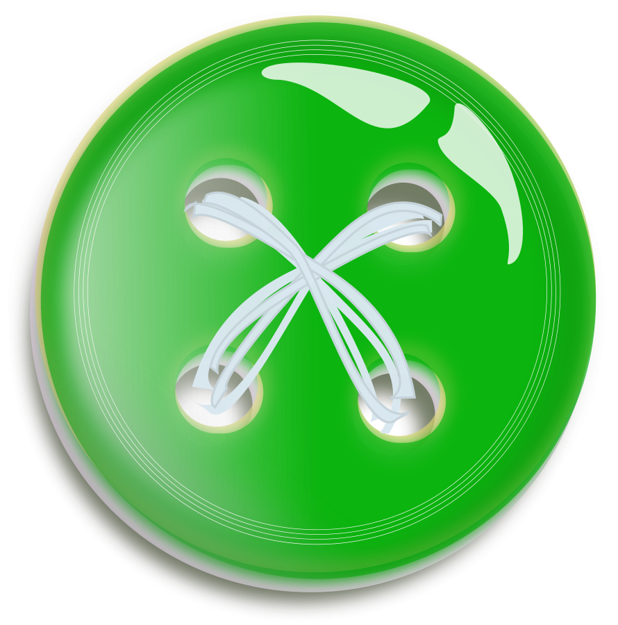 Green Button Button Clipart, vector clip art online, royalty free ...