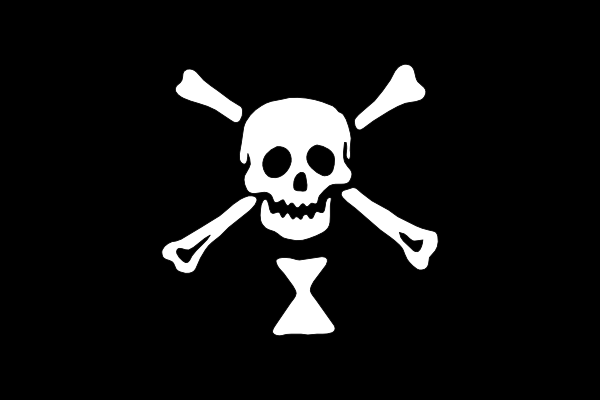 Pirate Flag clip art Free Vector