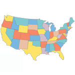 Blank USA Map