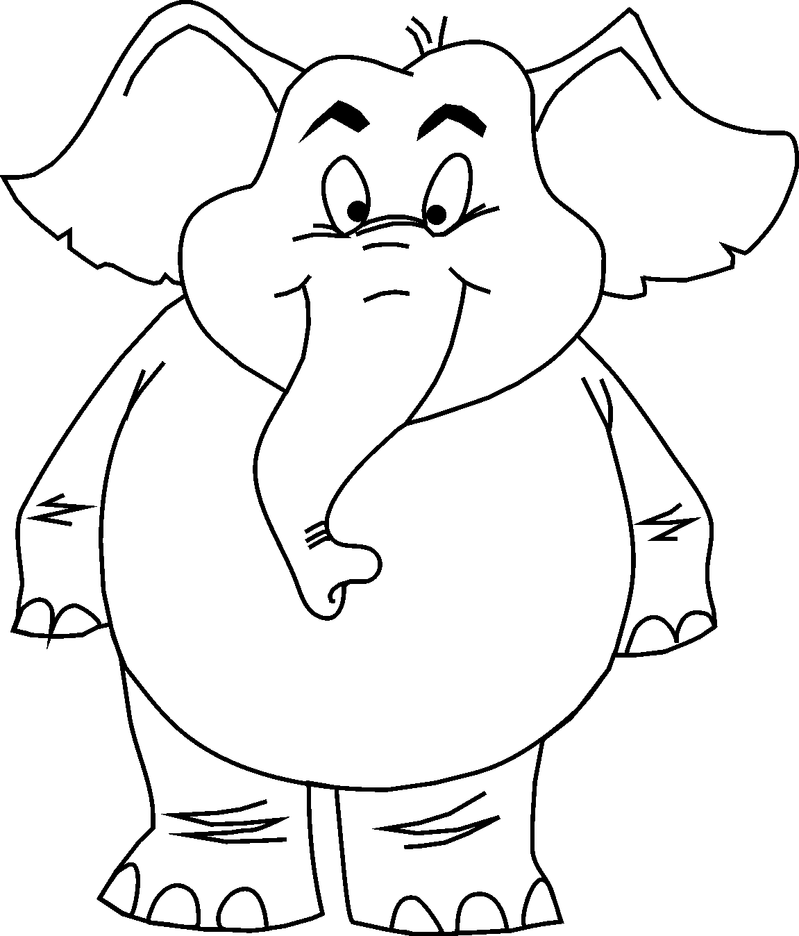 Cartoon Animal Colouring Pages - ClipArt Best