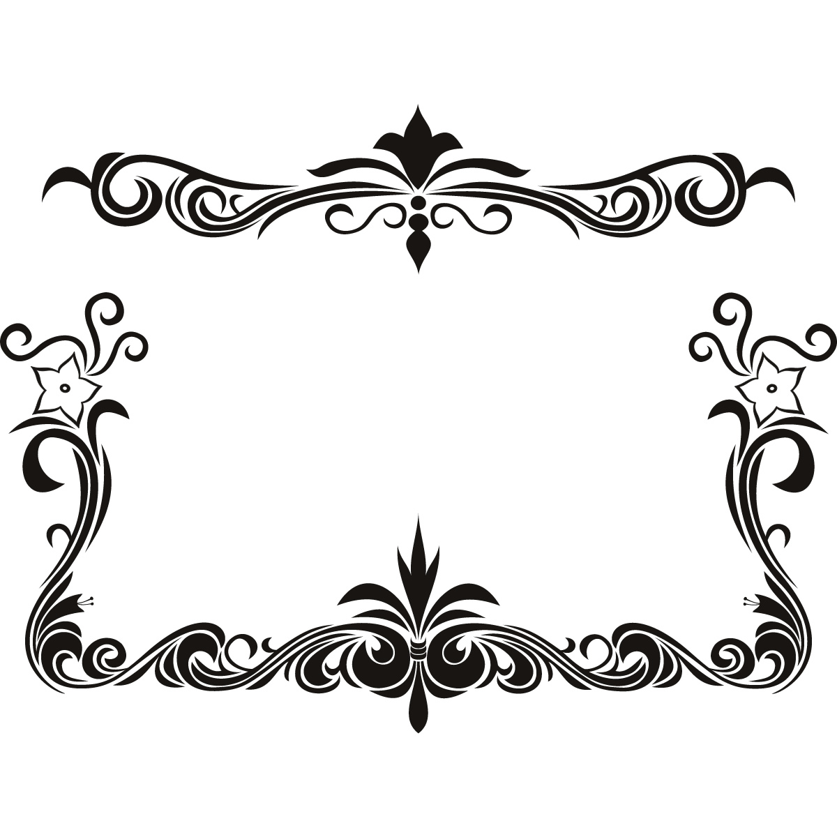 clipart floral border design - photo #25