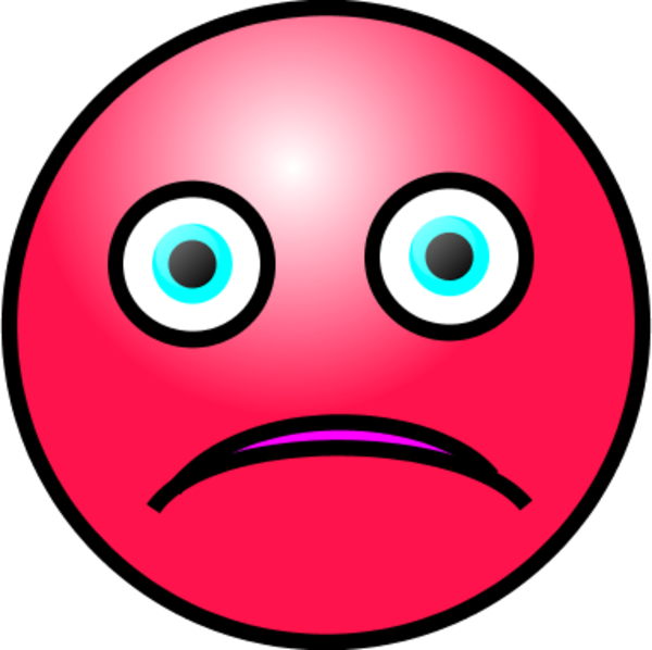 Emoticons Sad face - vector Clip Art