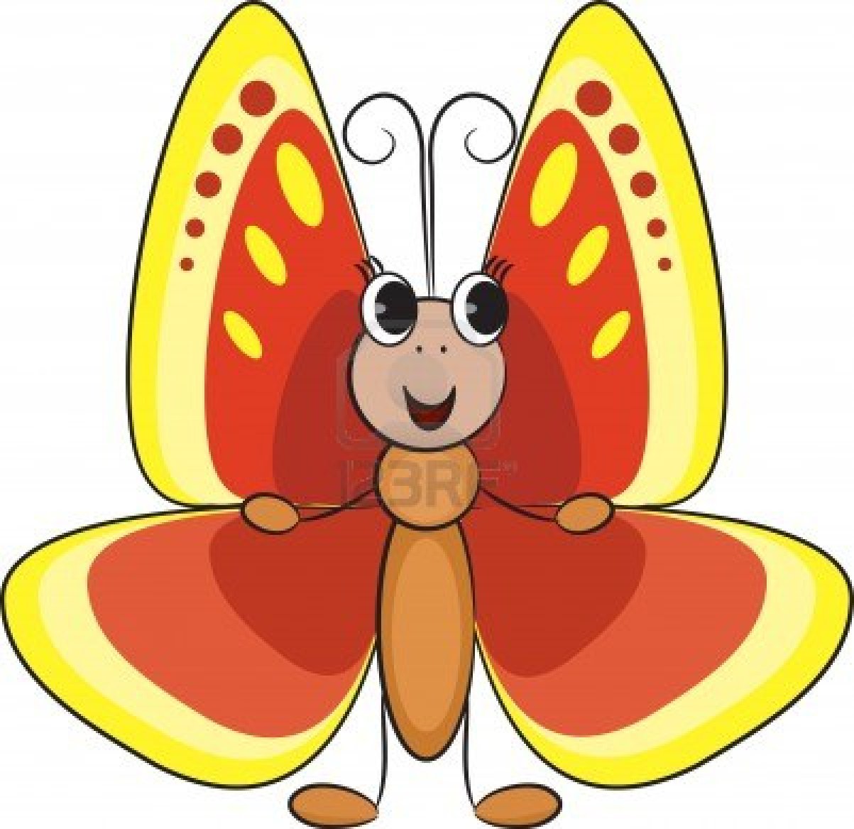 News Butterfly: Butterfly Cartoon Clipart