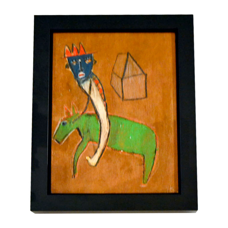 Abstract Horse and Rider Painting by Karl Mullen at 1stdibs