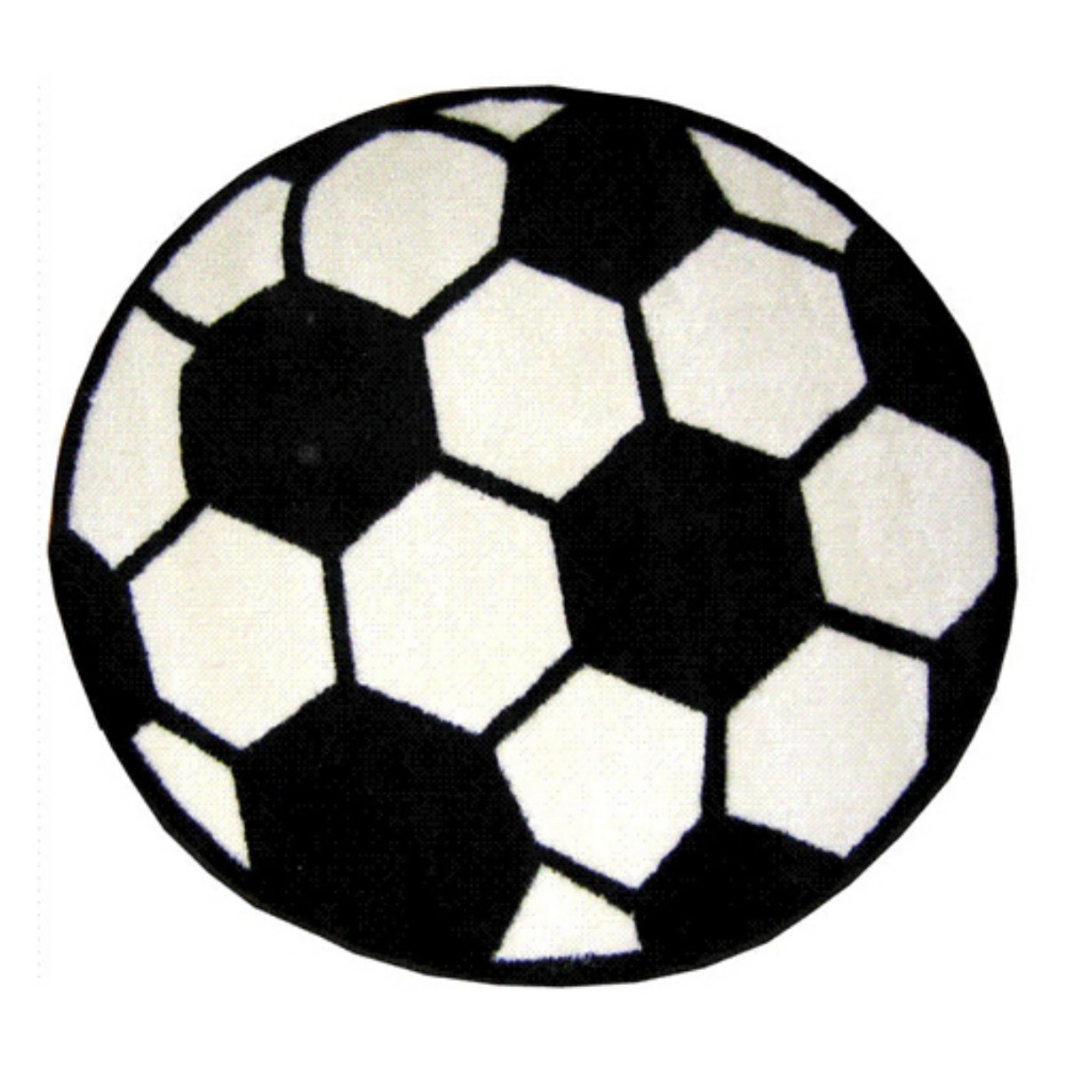 L.A. Rugs Soccer Ball Round Kids Area Rug - Nursery Decor at Hayneedle