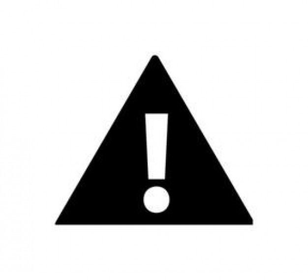 exclamation mark in a triangle. signal - Icon | Download free ...
