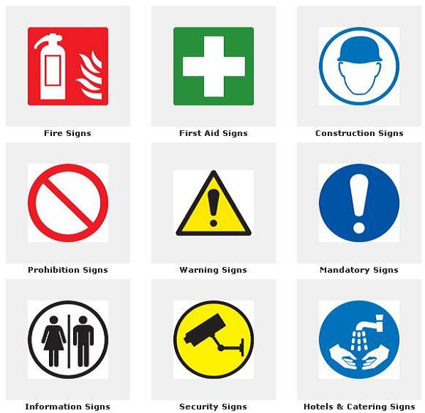 Safety Signs And Their Meanings - ClipArt Best