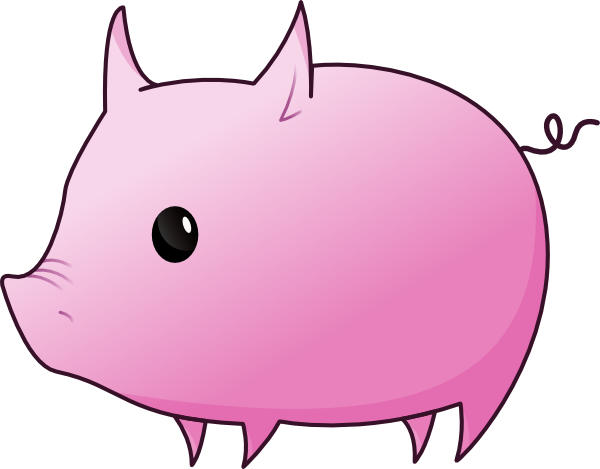 Pig 16 Clip Art - vector clip art online, royalty ...