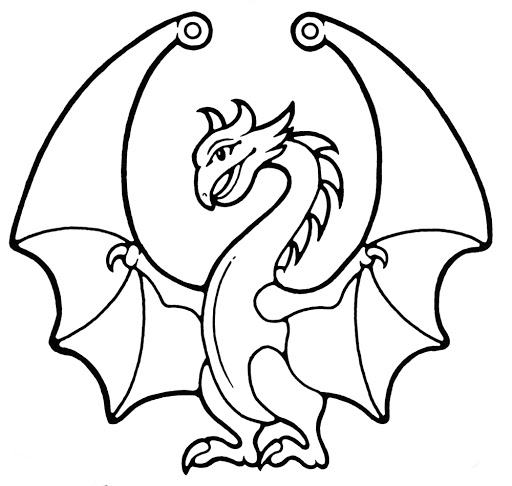 DRAGON COLORING PAGES