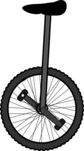 Unicycle Clip Art - vector clip art online, royalty ...