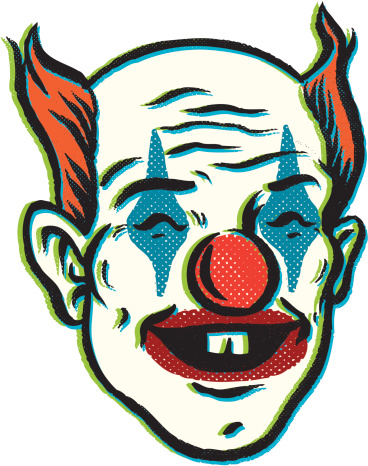 Scary Clowns Drawing Clip Art, Vector Images & Illustrations