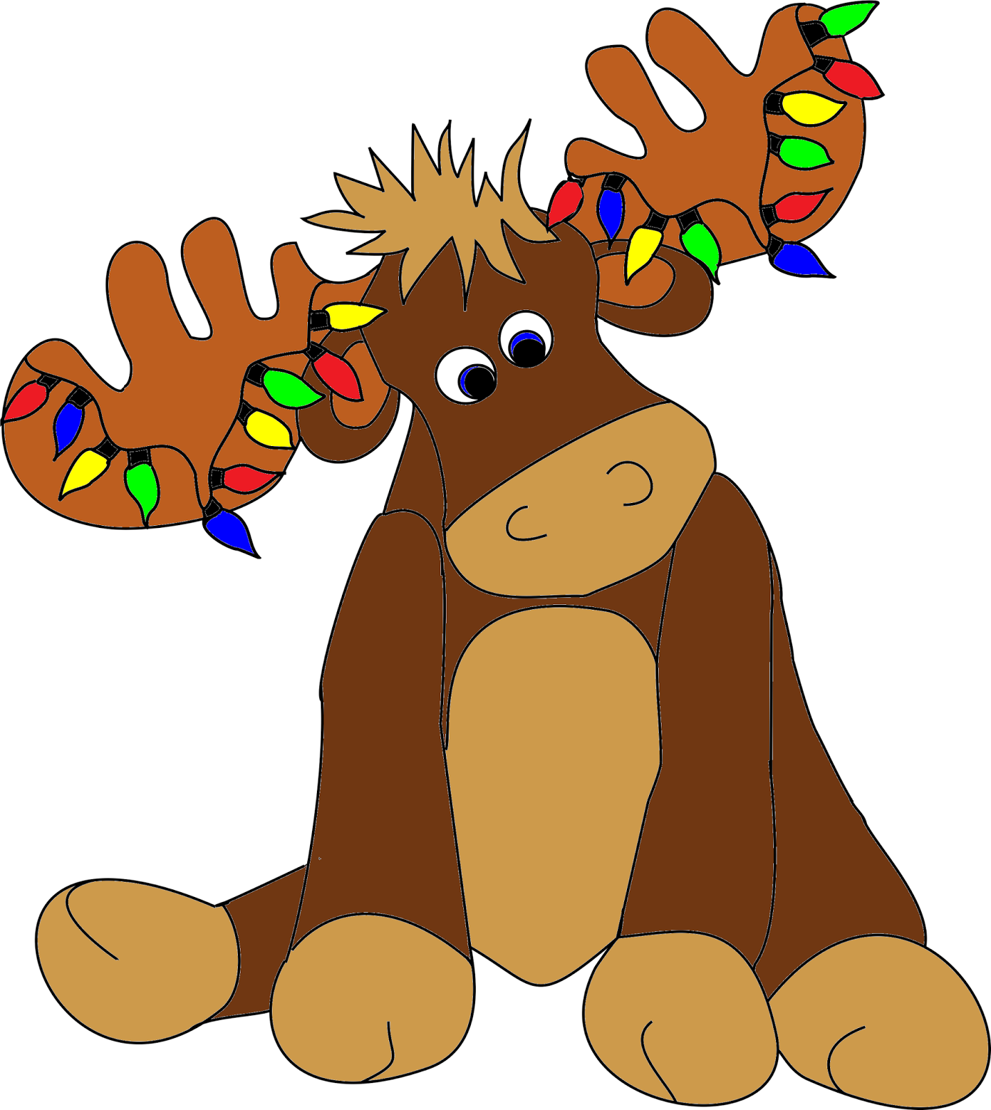 Christmas Moose Clipart
