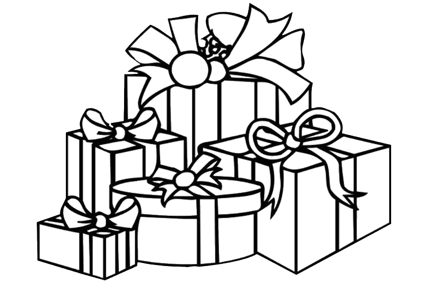 Present Coloring Page Christmas Presents Coloring Pages For Kid #25282