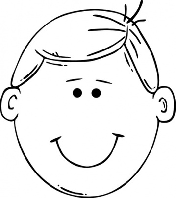 Pix For > Boy Face Outline Template Clipart - Free to use Clip Art ...
