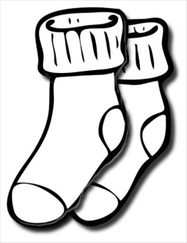 Single Sock Clipart