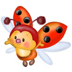Cute ladybugs clipart - ClipartFox