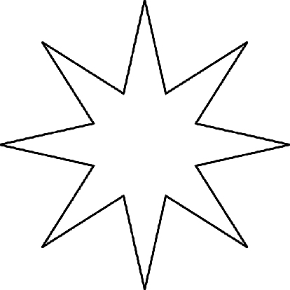 Best Photos of 10 Inch Star Template - Black Star Outline ...