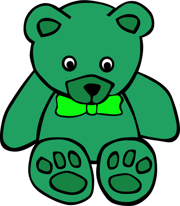 Simple Teddy Bear 1 - vector Clip Art