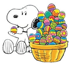 Snoopy spring clip art
