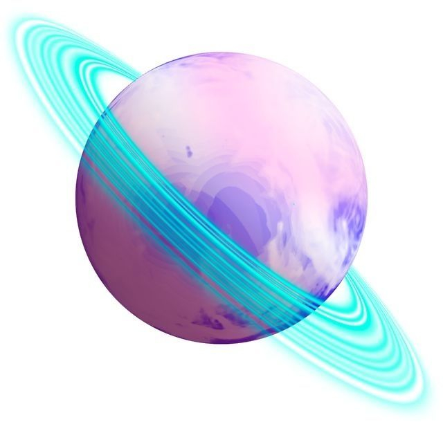 Transparent Saturn | We Heart It | pastel, planet, and transparent