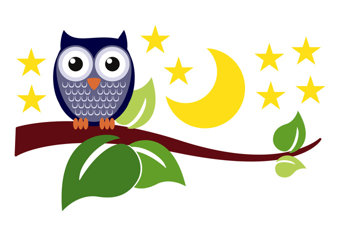 Night Owl Wall sticker - wall-art.com