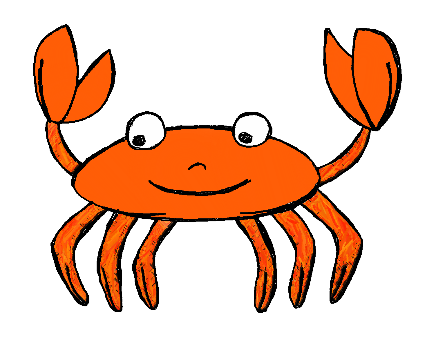 Cartoon crabs clipart