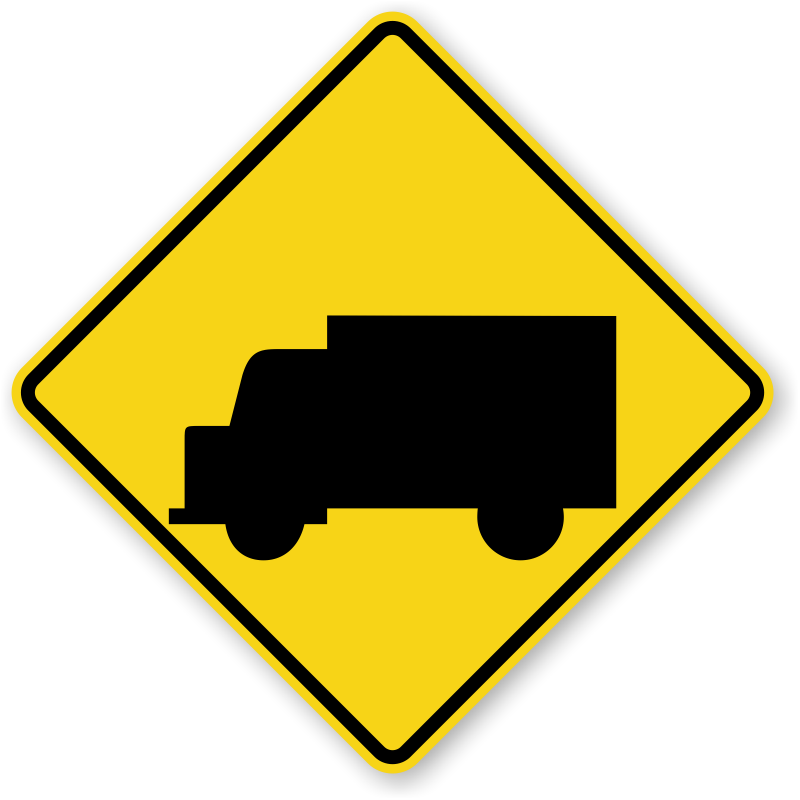 Truck Crossing Traffic Control Signs