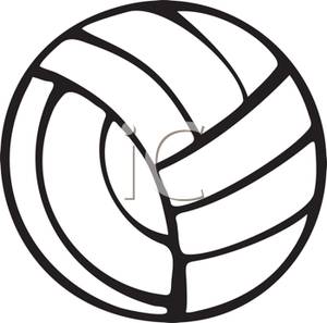Volleyball equipment clipart