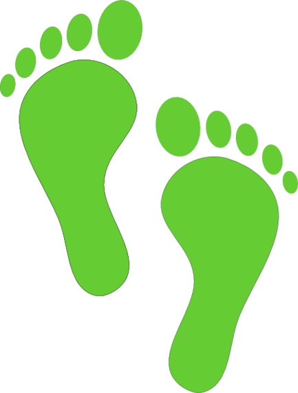 Cartoon Baby Footprints Clipart - Free to use Clip Art Resource