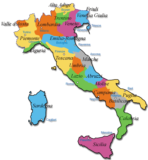 South East Italy Map – ATCQ