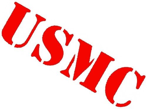 USMC United States Marine Corps Vinyl Window Transfer "USMC ...