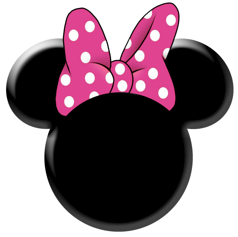 Mickey and minnie mouse head clipart
