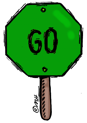 Green Go Sign Clipart