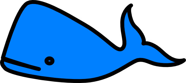 Cartoon Blue Whale