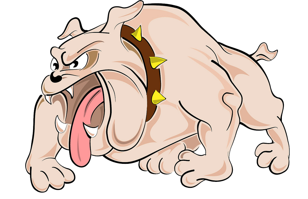 Angry dog clipart