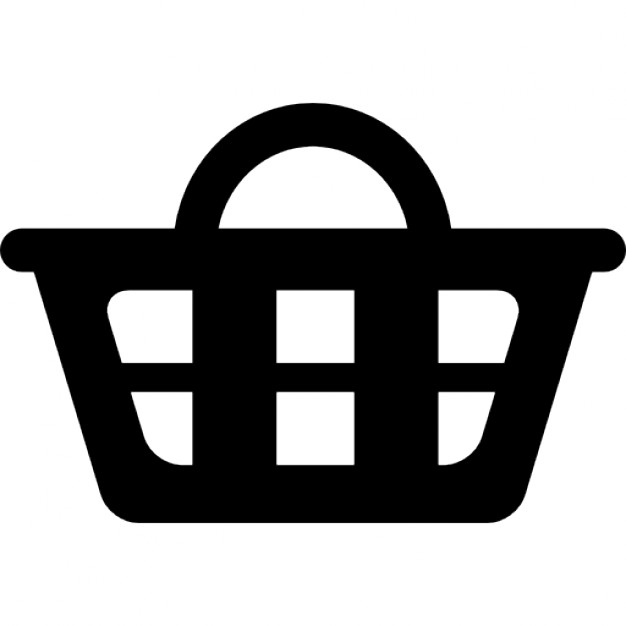 Shopping basket interface commercial symbol Icons | Free Download