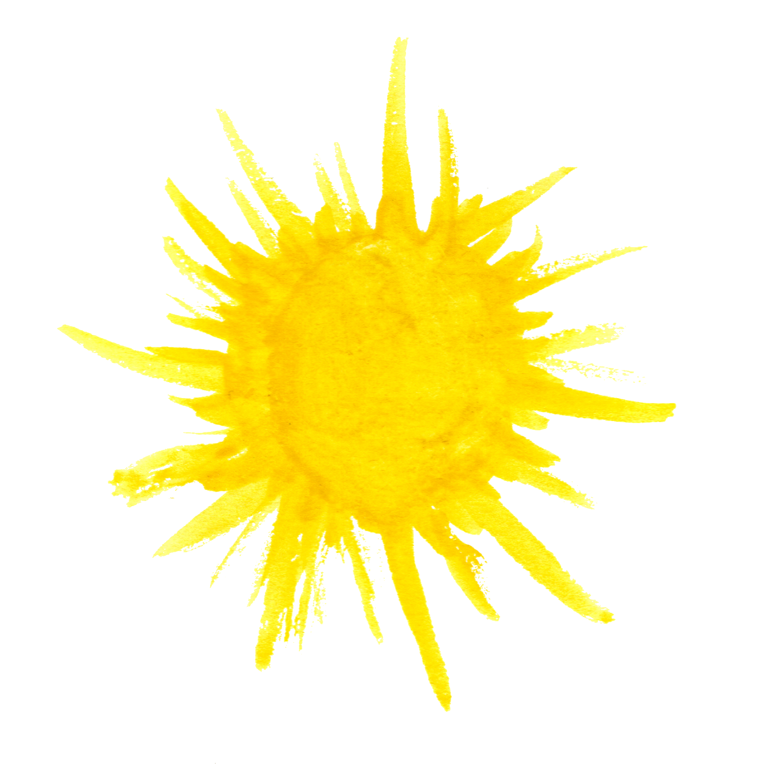 10 Watercolor Sun (PNG Transparent) | OnlyGFX.com