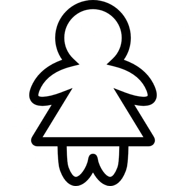 clipart girl outline - photo #41