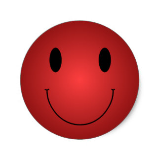 Red Smiley Stickers | Zazzle