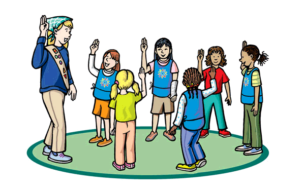 Girl scout troop clipart