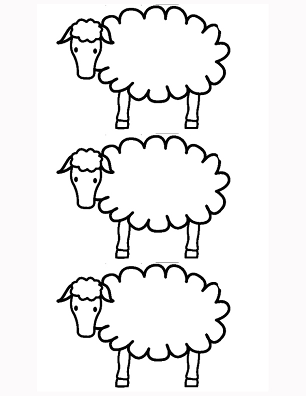 Sheep Template Printable