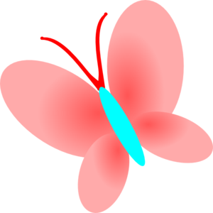 Blue Pink Butterfly clip art - vector clip art online, royalty ...