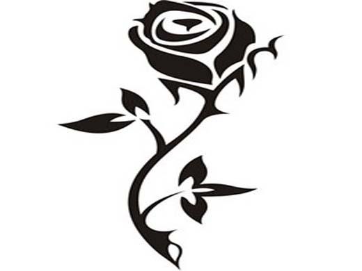 Rose Drawing Tribal - ClipArt Best