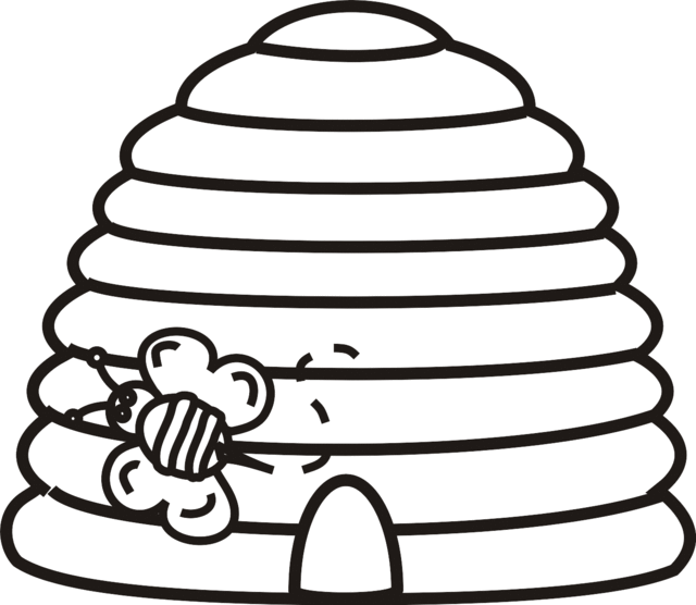 104 Animal Beehive Coloring Page for Kids