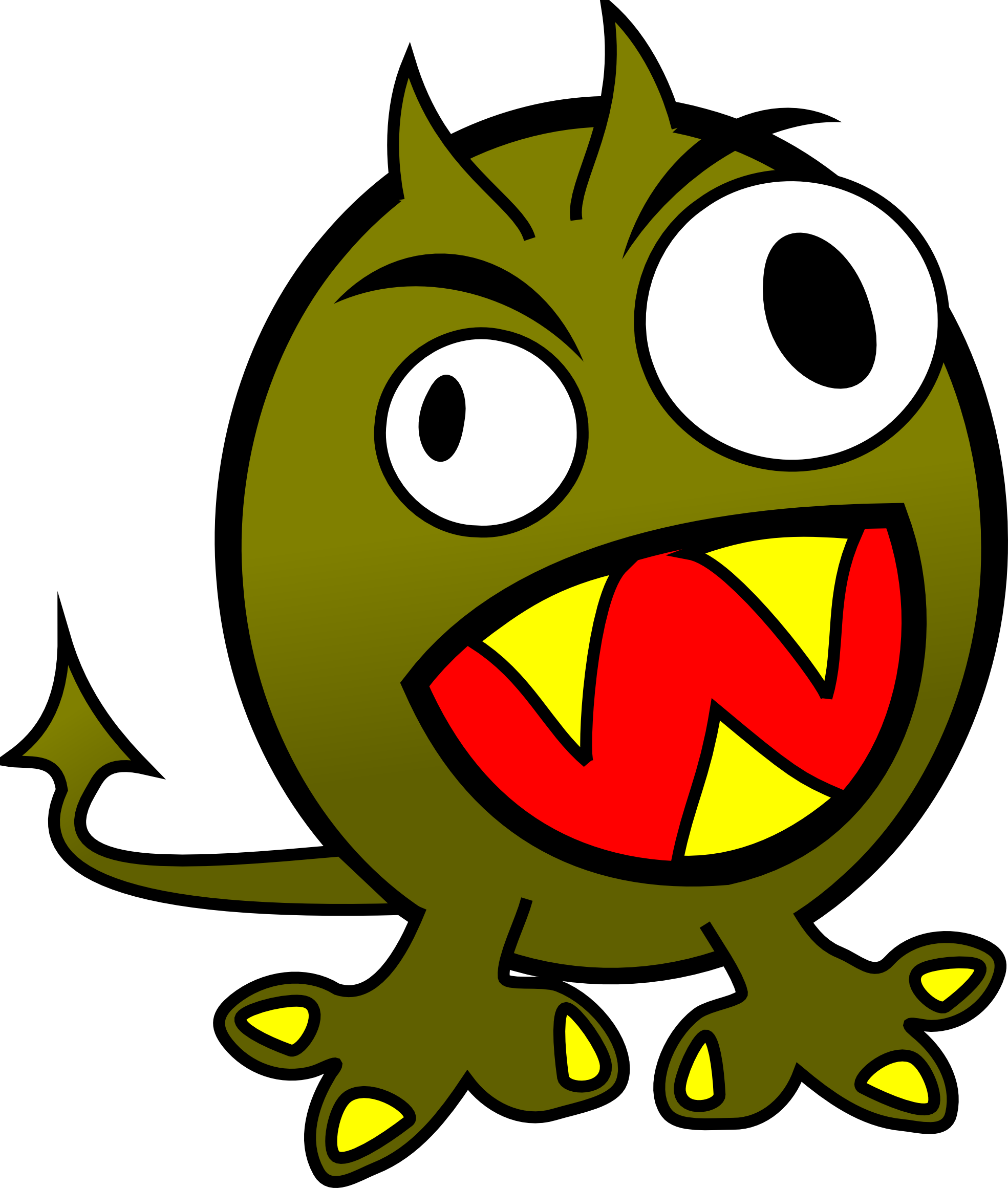 molumen small funny angry monster SVG