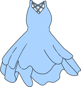 Light Blue Dress clip art - vector clip art online, royalty free ...