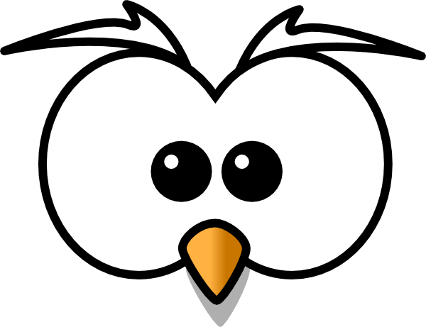 Owl Face clip art - vector clip art online, royalty free & public ...