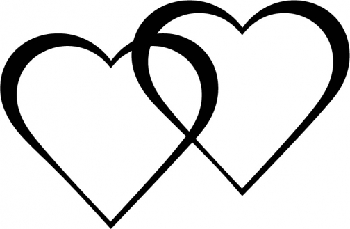 free clip art two hearts - photo #24