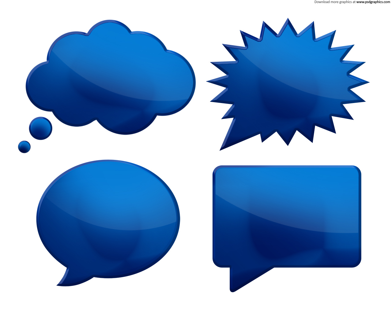 705 views Speech bubbles (PSD) | PSDGraphics